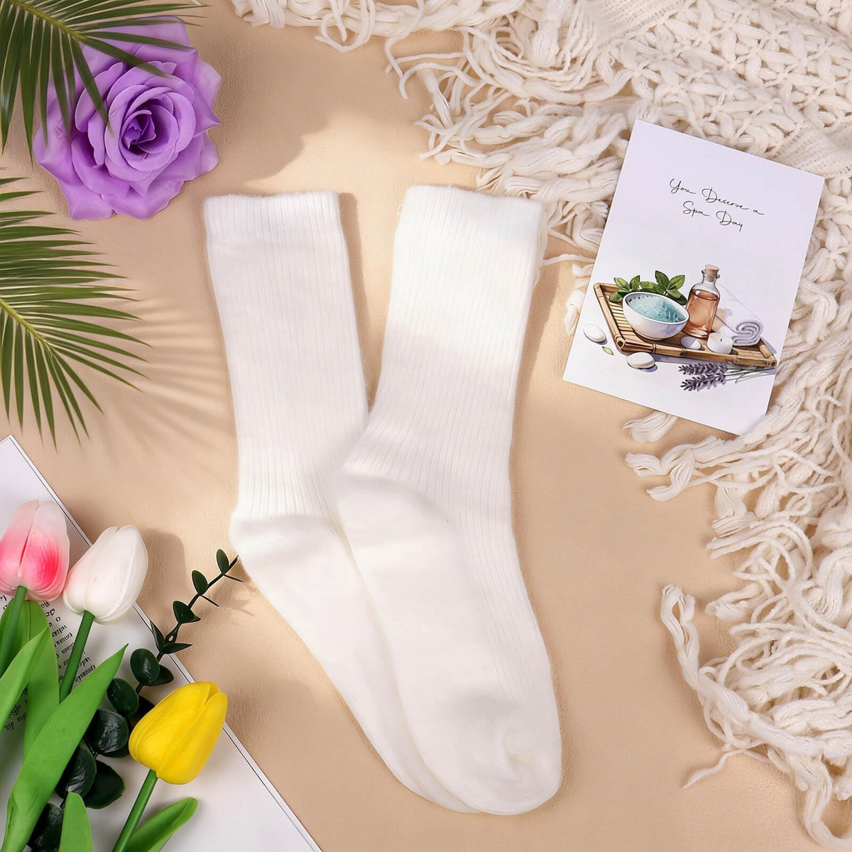 Joyvella soft knitted blanket offers cozy warmth and a comforting hug.
