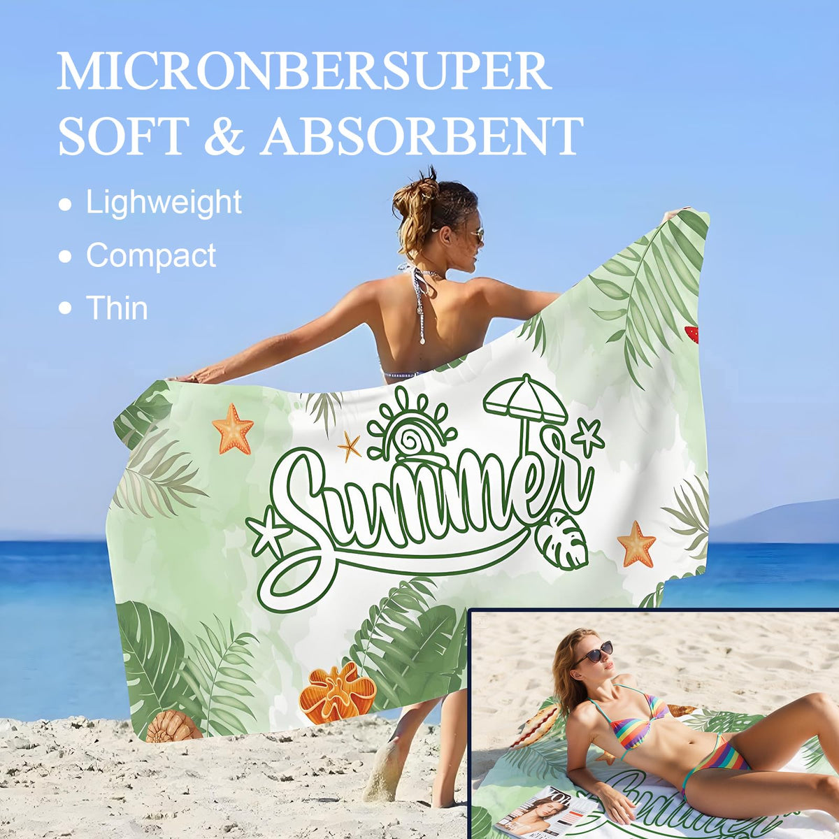 Joyvella sand-resistant towel, quick-dry performance after beach or gym sessions.