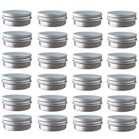 JOYWENG 24-pack 2 oz tin cap open for easy access to balms.