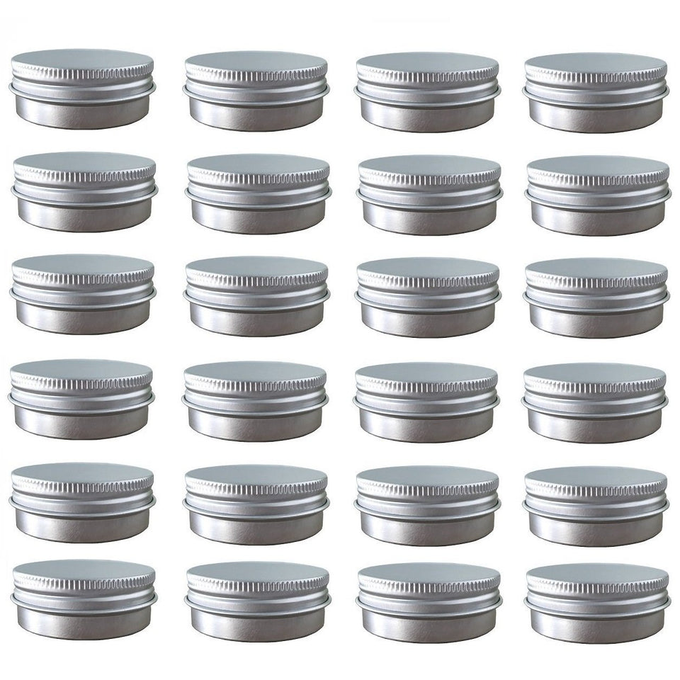 JOYWENG 24-pack 2 oz tin cap open for easy access to balms.