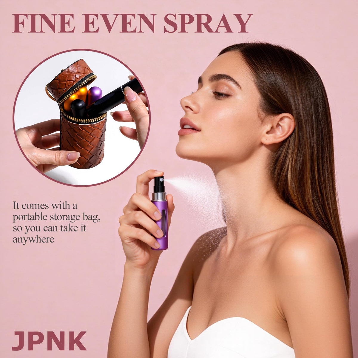 JPNK compact bag keeps bottles organized during travel.