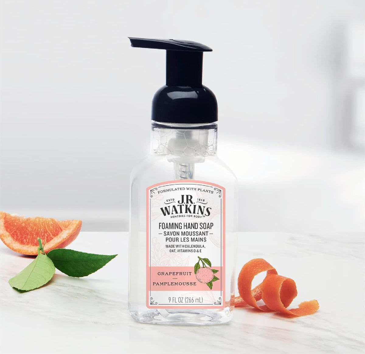 J.R. Watkins cruelty-free Leaping Bunny certification indicated.