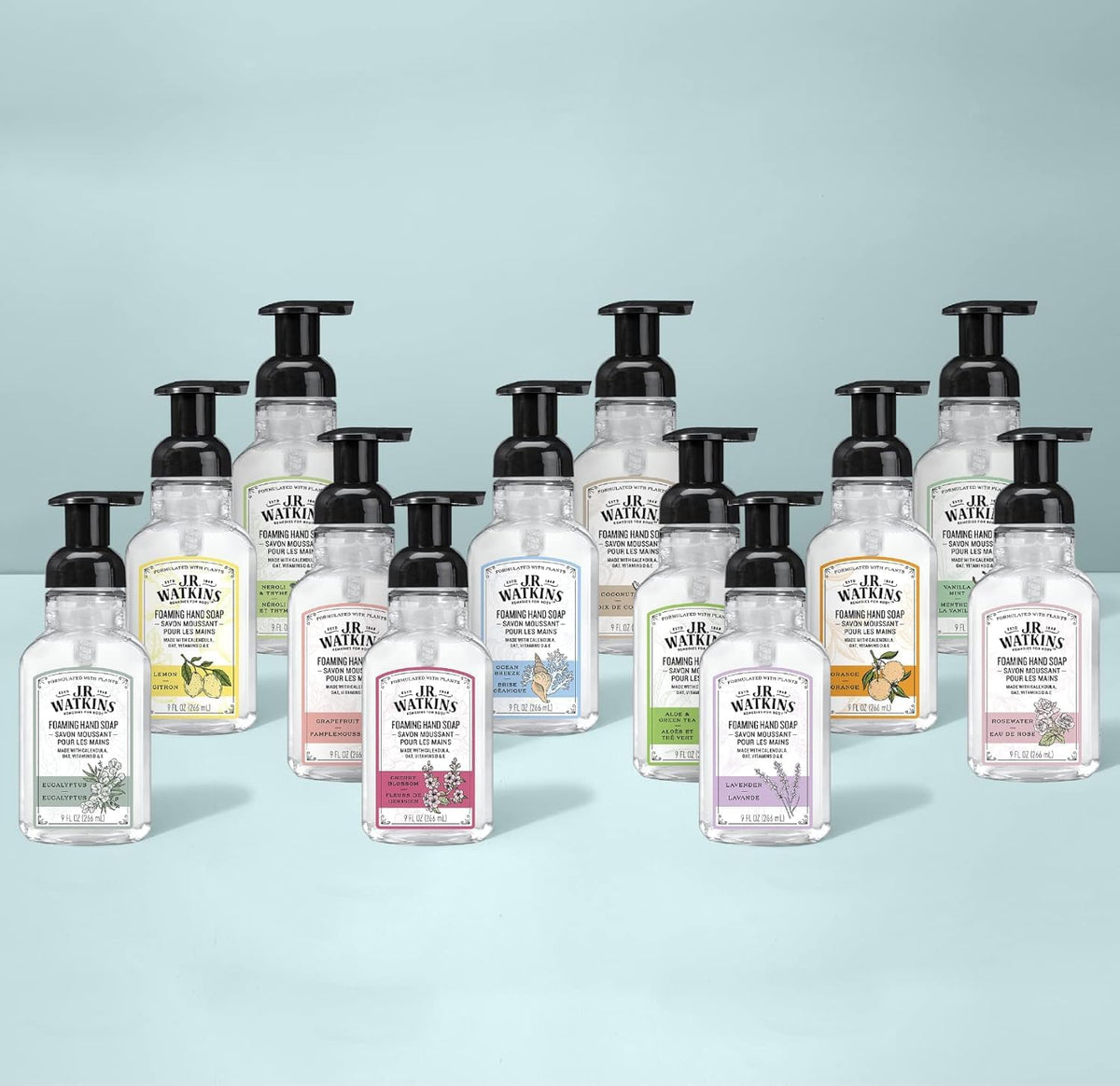 J.R. Watkins eco-friendly packaging supports sustainable home care.