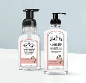 J.R. Watkins calendula, oat, and vitamins nourish hands during washes.