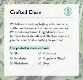 Natural ingredients highlight in J.R. Watkins Lemon Cream Body Wash for skin conditioning
