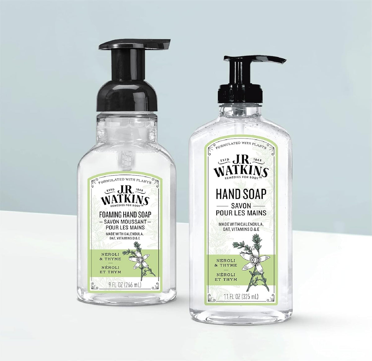 J.R. Watkins skin-nourishing ingredients calendula and oat support daily hand care