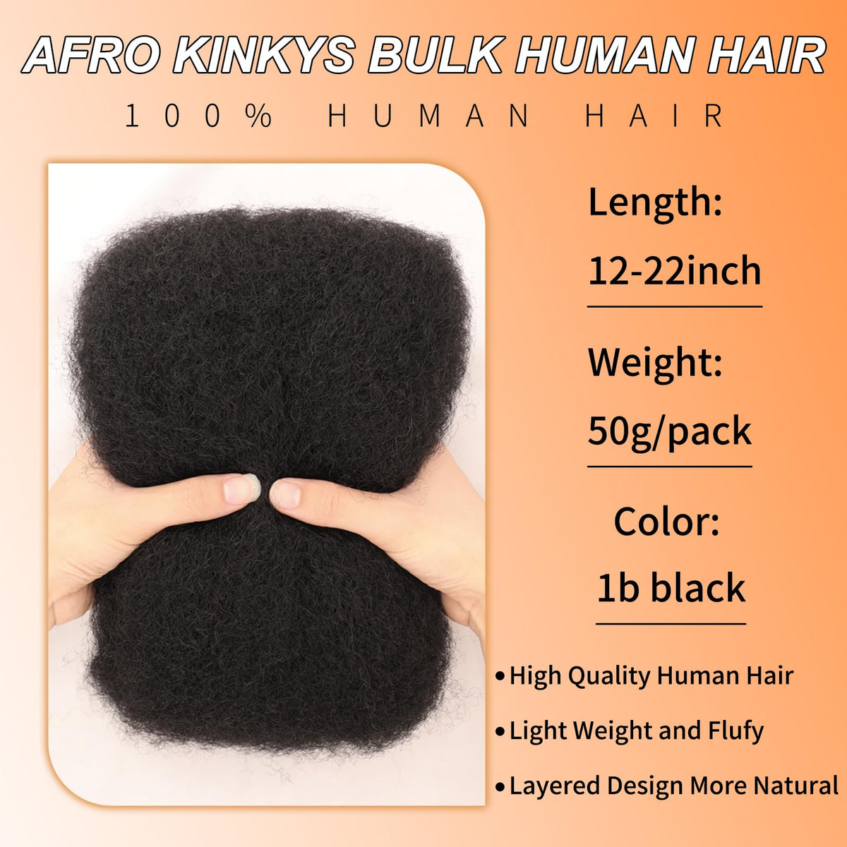 Jreitsere Afro Kinky Bulk Hair used for loc repair and restoration