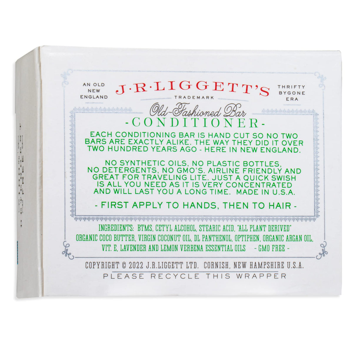 J.R.LIGGETT'S natural packaging emphasizes plant-based ingredients.