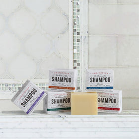 J.R.LIGGETT'S olive, coconut and castor oil bars close-up, nourishing look