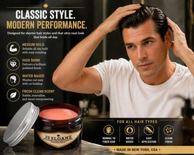 JS Sloane pomade bottle for travel, spill-free storage