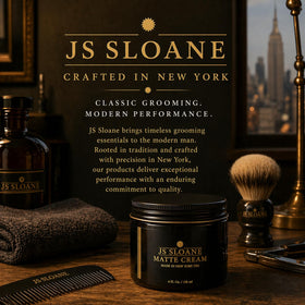 JS Sloane Matte Cream natural matte finish on styled hair