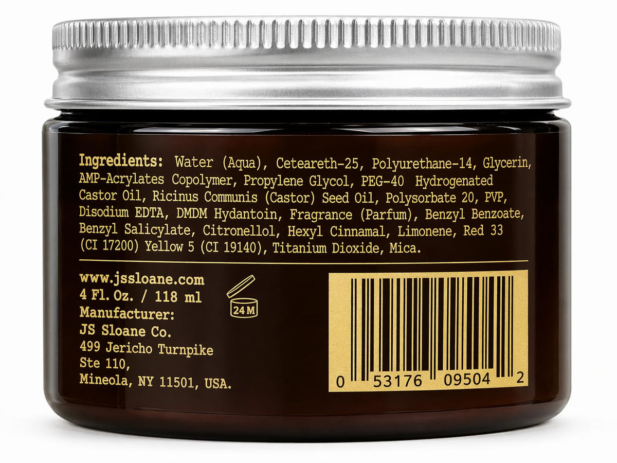 JS Sloane 4 oz box packaging with fresh scent