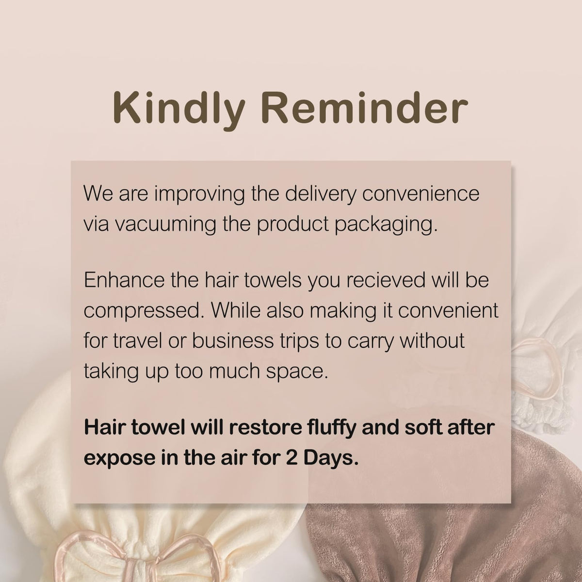Jseng bow detail adds cute style while protecting hair during drying.