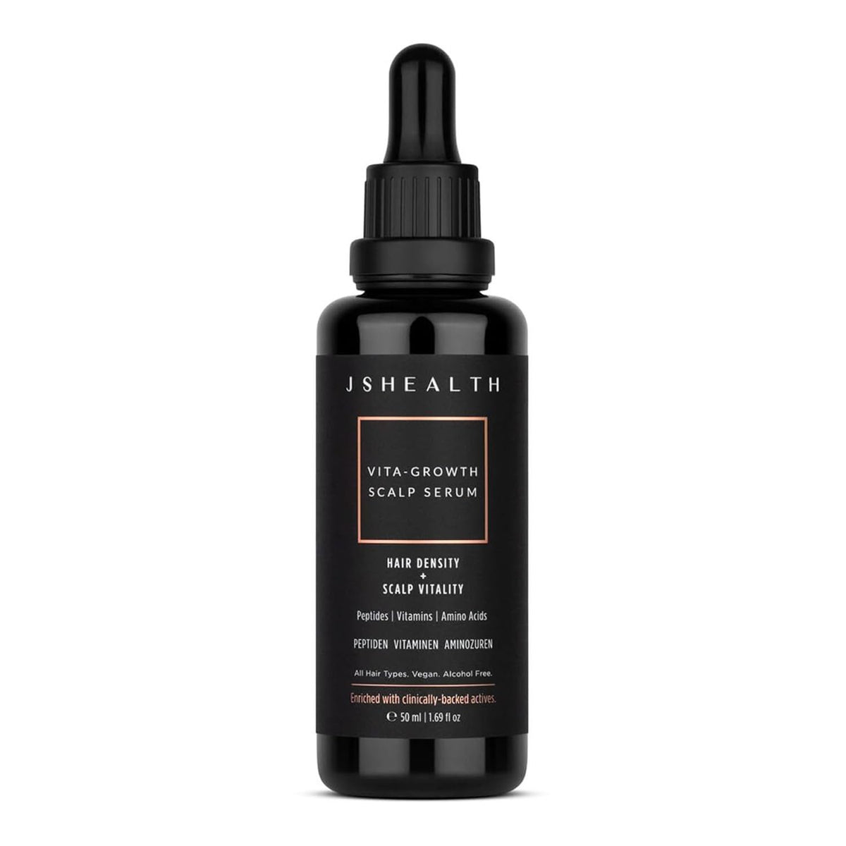 JSHealth Peptide Hair Growth Serum bottle for daily scalp nourishment