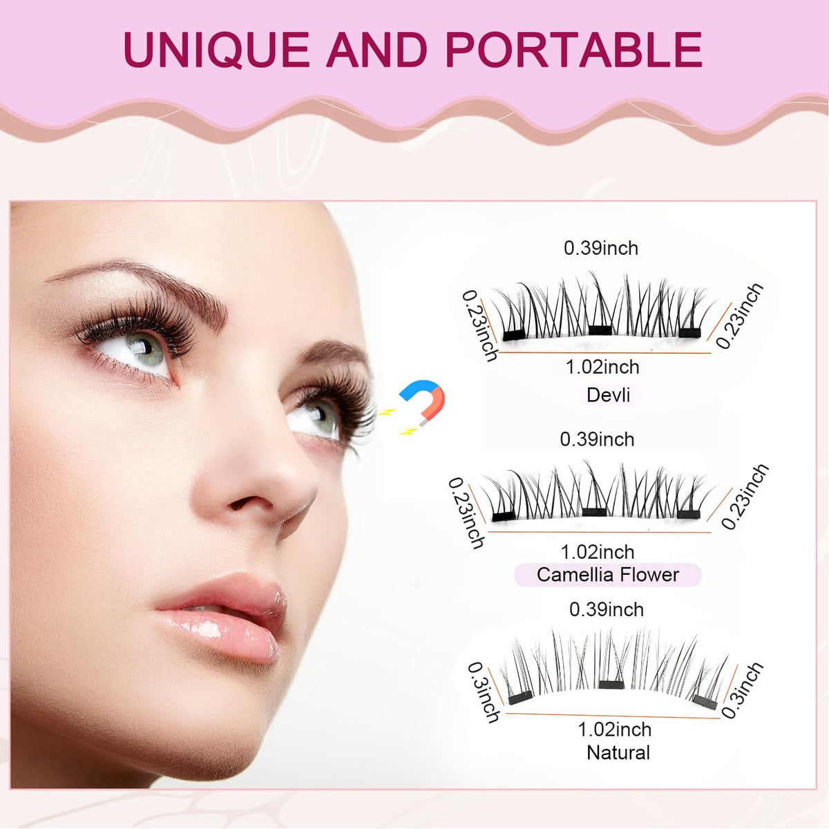 Jsqianfei Meylora reusable eco-friendly lashes, reduces waste with repeated wear.