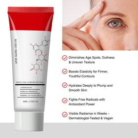 JSYKT All In One Cream being massaged on the face for quick absorption