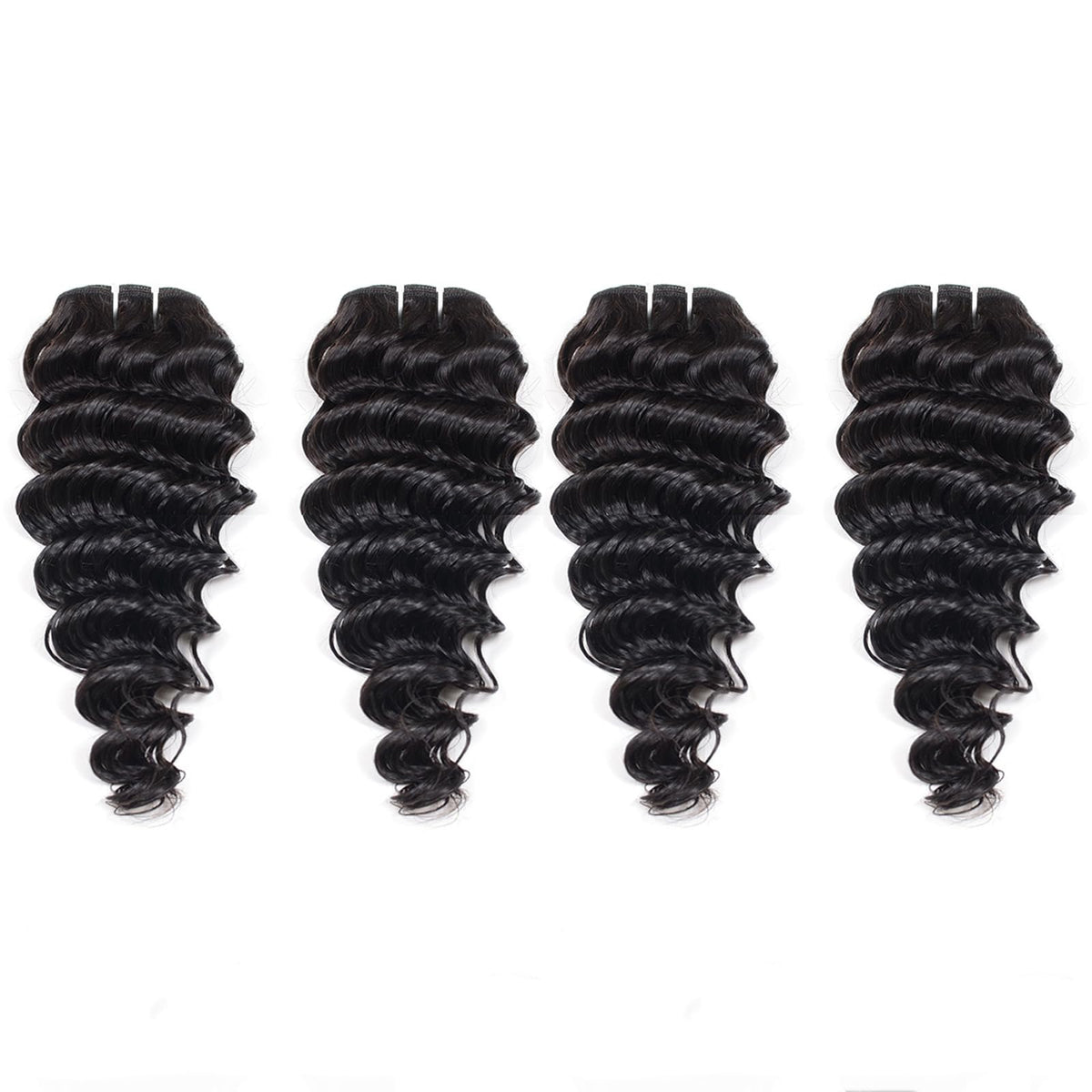 JTdebade deep wave hair, natural black shade, versatile styling