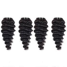 JTdebade deep wave hair, natural black shade, versatile styling