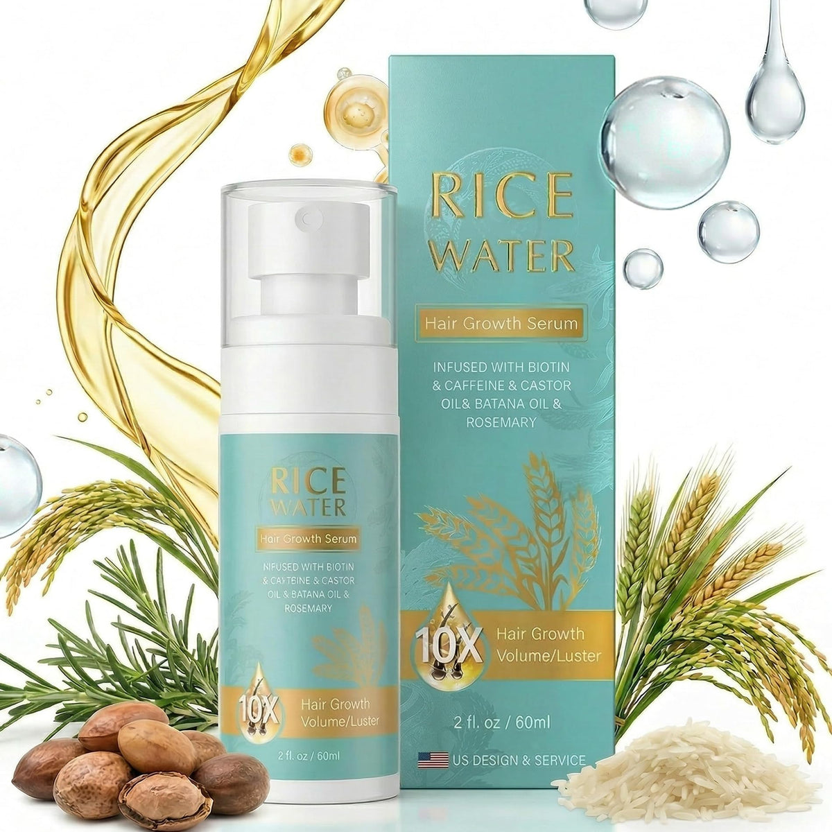 JTZDHFA Batana Oil bottle pour shows a lightweight, quick scalp nourishment experience.