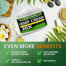Applying JUYIHEAL hemp cream to skin for soothing relief