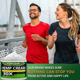 Label highlights arnica and aloe in JUYIHEAL hemp cream