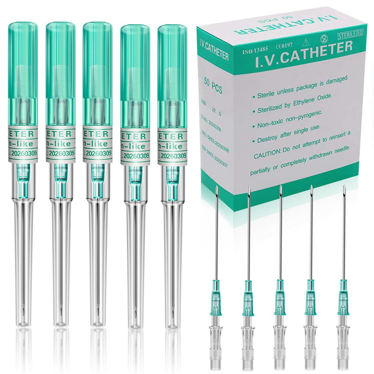 Judero 18G catheter needle packaging shows sterile kit for safe piercing prep.