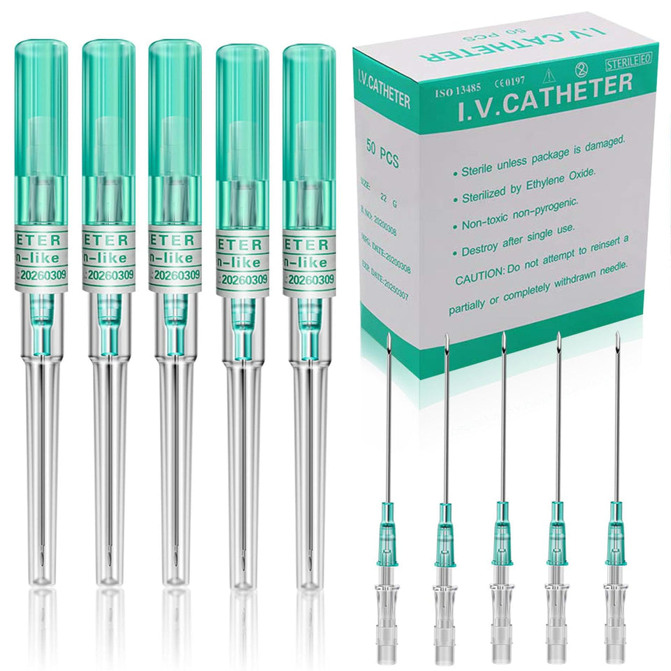 Judero 18G catheter needle packaging shows sterile kit for safe piercing prep.