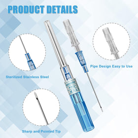 Judero catheter needle wide compatibility with common piercing kits.
