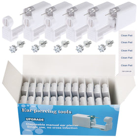 Judero ear piercing gun kit 72pcs with disposable safety for at-home piercing.