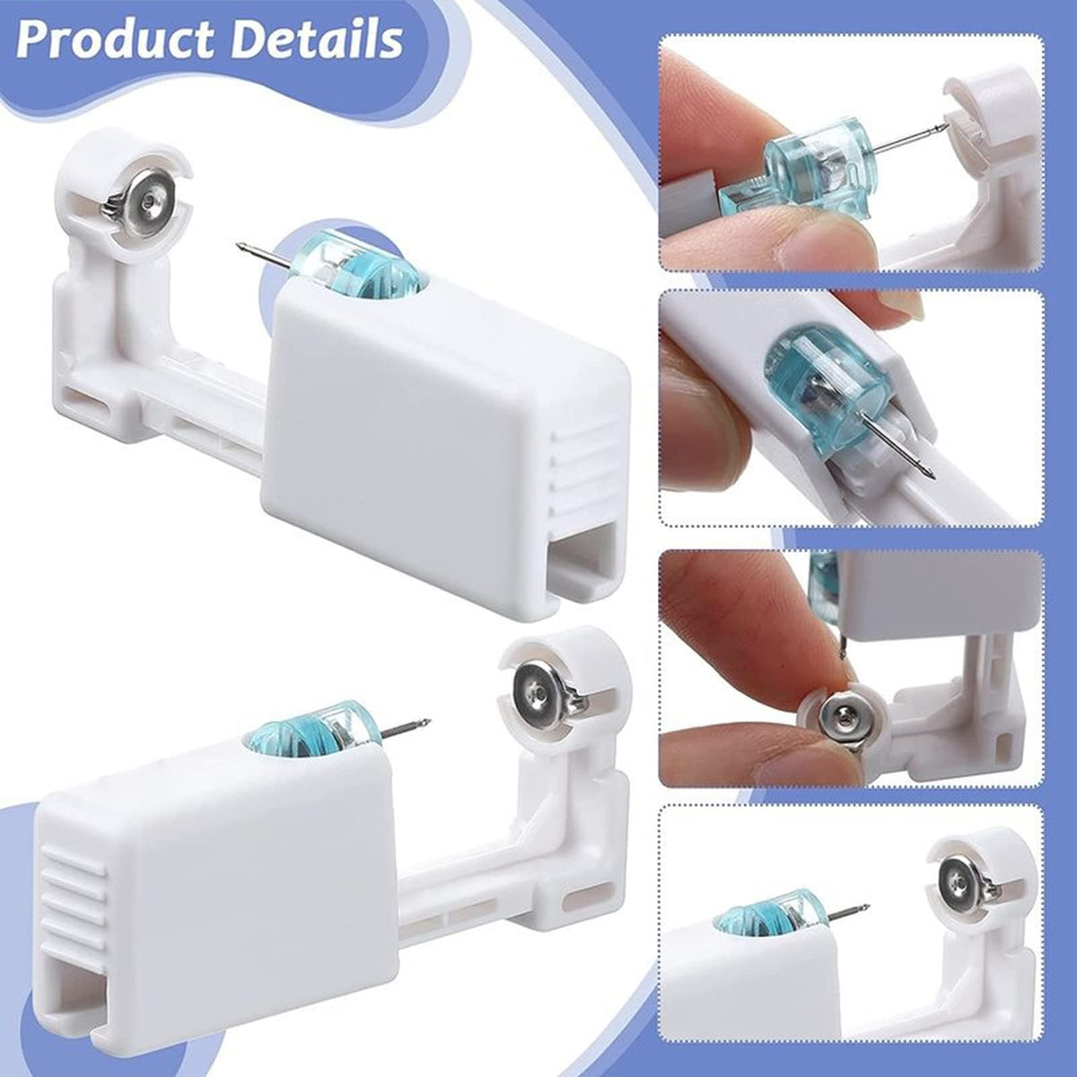 Judero ear piercing kit for home use, simple steps for first-time users.