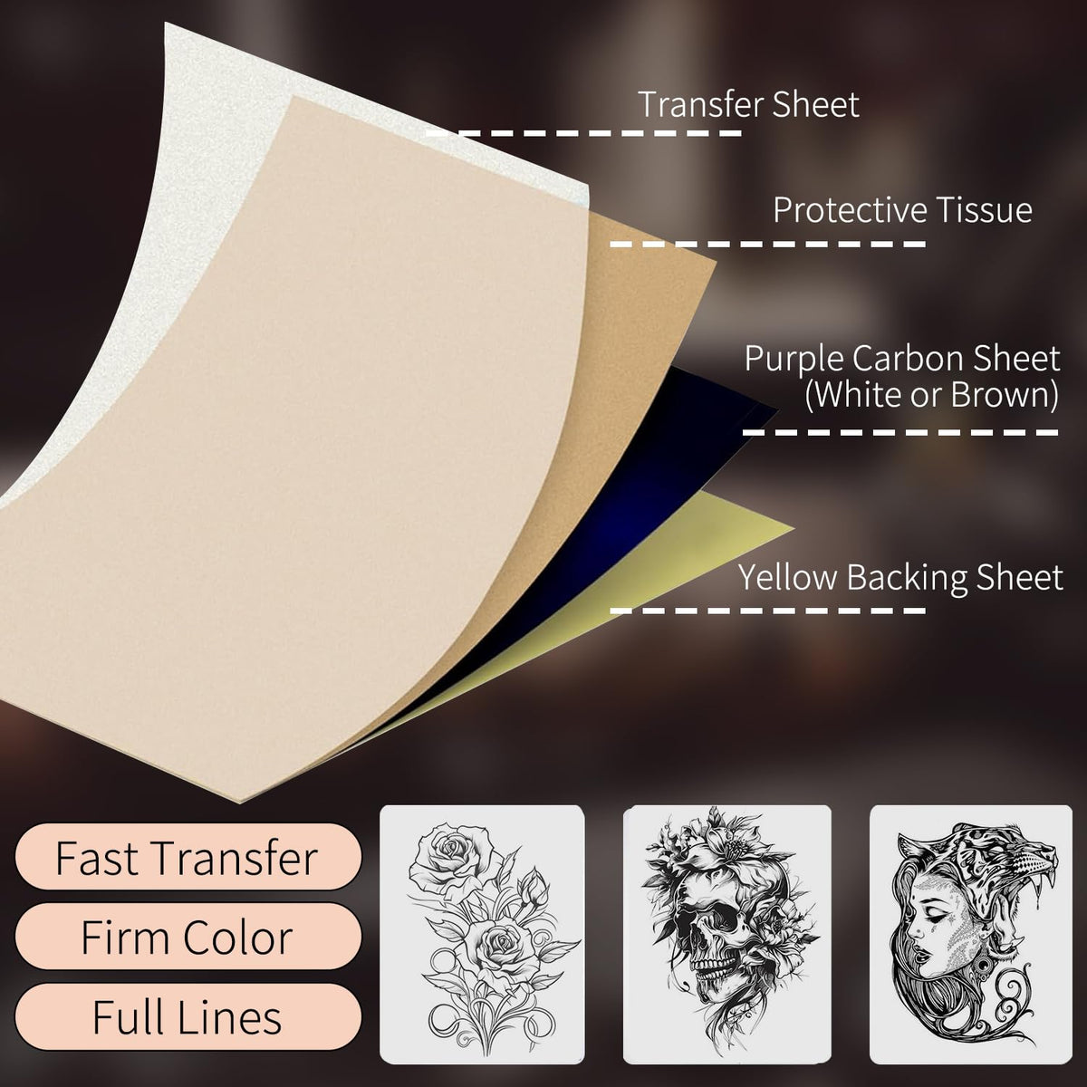 Judero stencil paper with blue carbon layer ensures smooth transfer