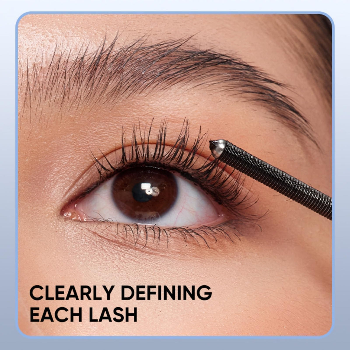 Judydoll 3D Curling Eyelash Iron Mascara tubing coating visual on lashes.