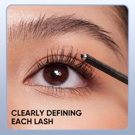 Judydoll 3D Curling Eyelash Iron Mascara tubing coating visual on lashes.