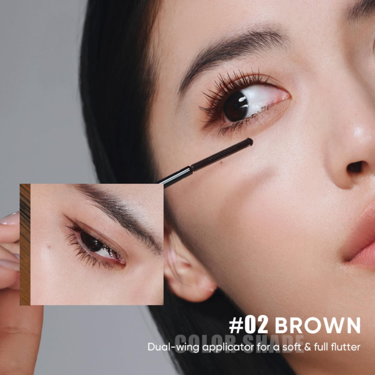 JUDYDOLL 3-in-1 Serum Mascara brush, lengthening and conditioning in one swipe.