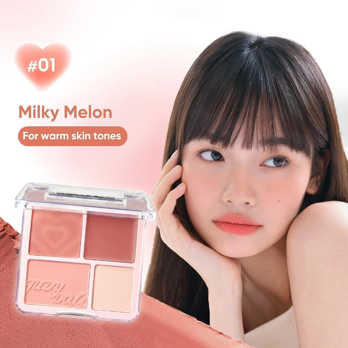 JUDYDOLL blush cream smooth texture delivers lightweight color for daily wear.