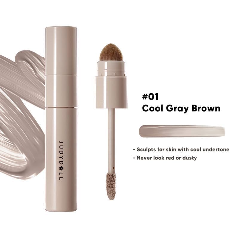 Judydoll Cool Toned Contour dual brushes for precise application and seamless blending.