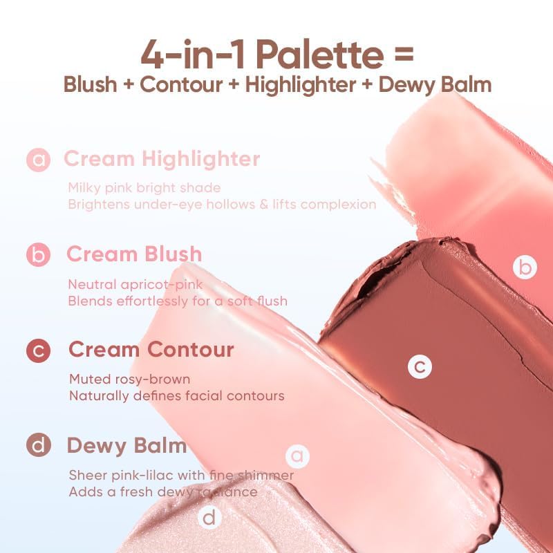 JUDYDOLL cream blush rosy brown adds warm flush with soft blend.