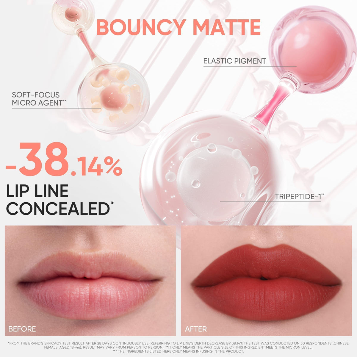 JUDYDOLL Cushion Matte Lip Cream smudge-proof finish lasts through daily activities.