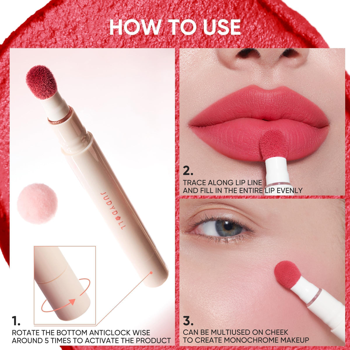 JUDYDOLL Cushion Matte Lip Cream Terra Sunset packaging shot