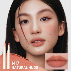 Judydoll Cushion Matte lip texture close-up shows silky glide