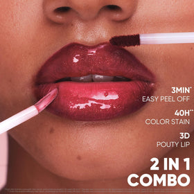 JUDYDOLL Hydrating lip oil delivers moisture without stickiness.