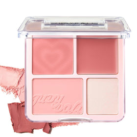 JUDYDOLL Fresh Peach palette closed, ideal for on-the-go touch-ups.
