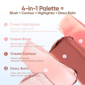 JUDYDOLL Fresh Peach under-eye brightening helps lift the look.