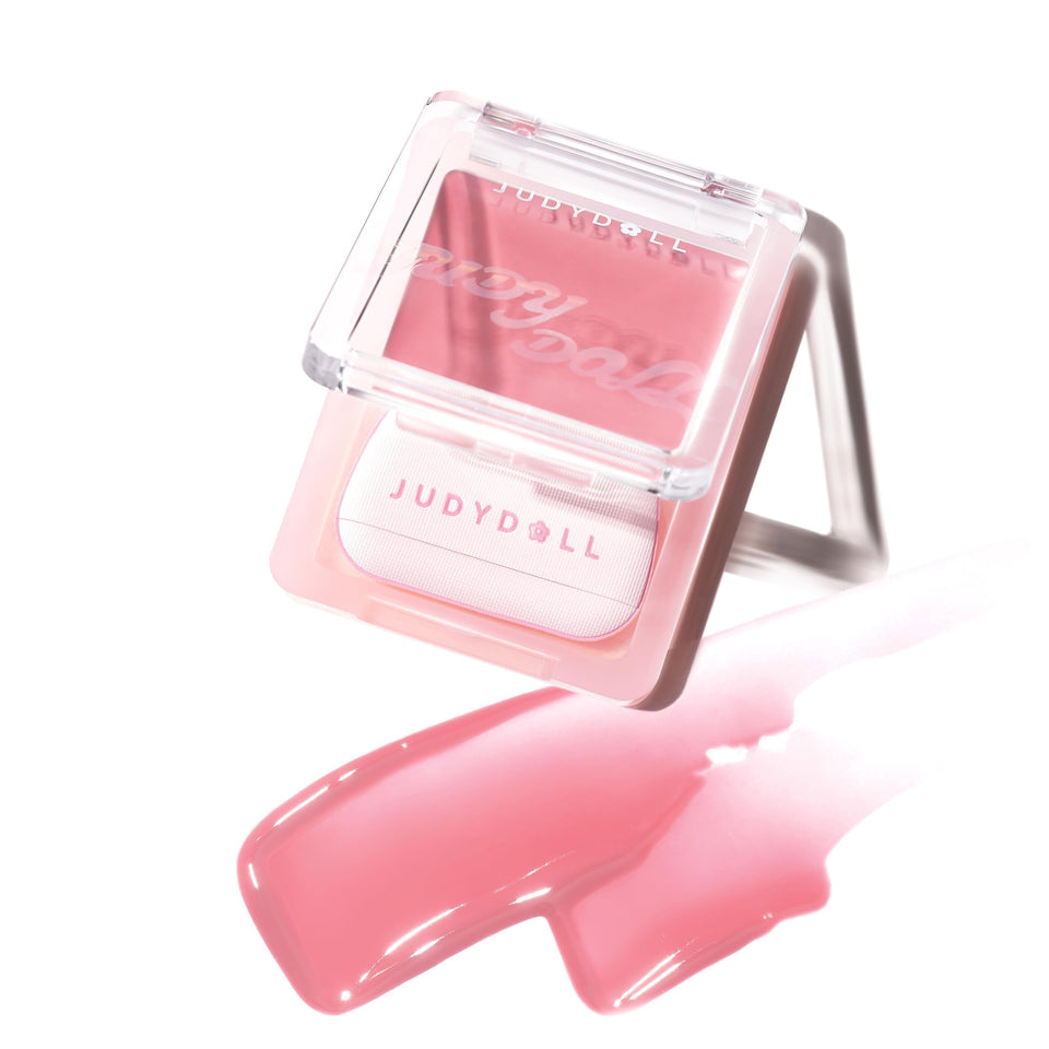 JUDYDOLL Glow Blush Balm packaging close-up for travel-friendly storage