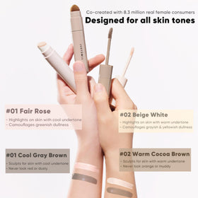 JUDYDOLL Packaging and shade overview highlighting undertone-matched design for cool tones.