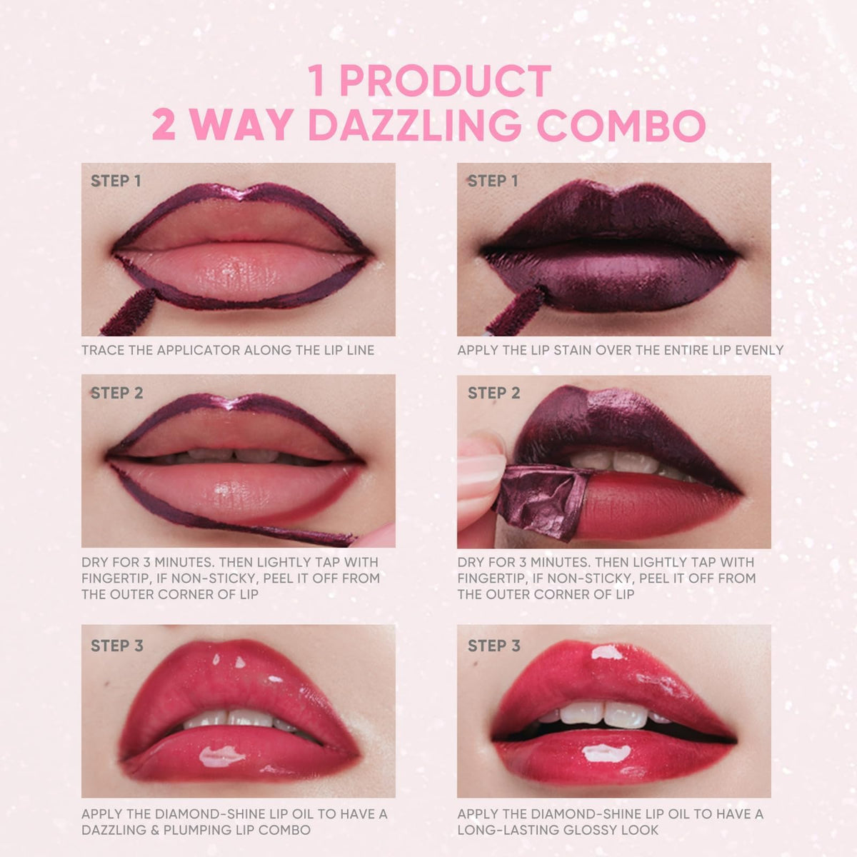 JUDYDOLL Mint cooling sensation enhances refreshing lip feel.