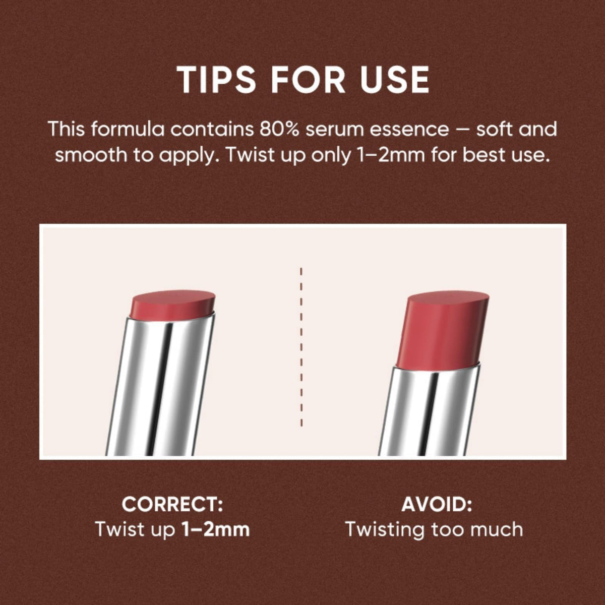 JUDYDOLL PDRN Stay Shine Lipstick dual-layer film locks color with minimal transfer
