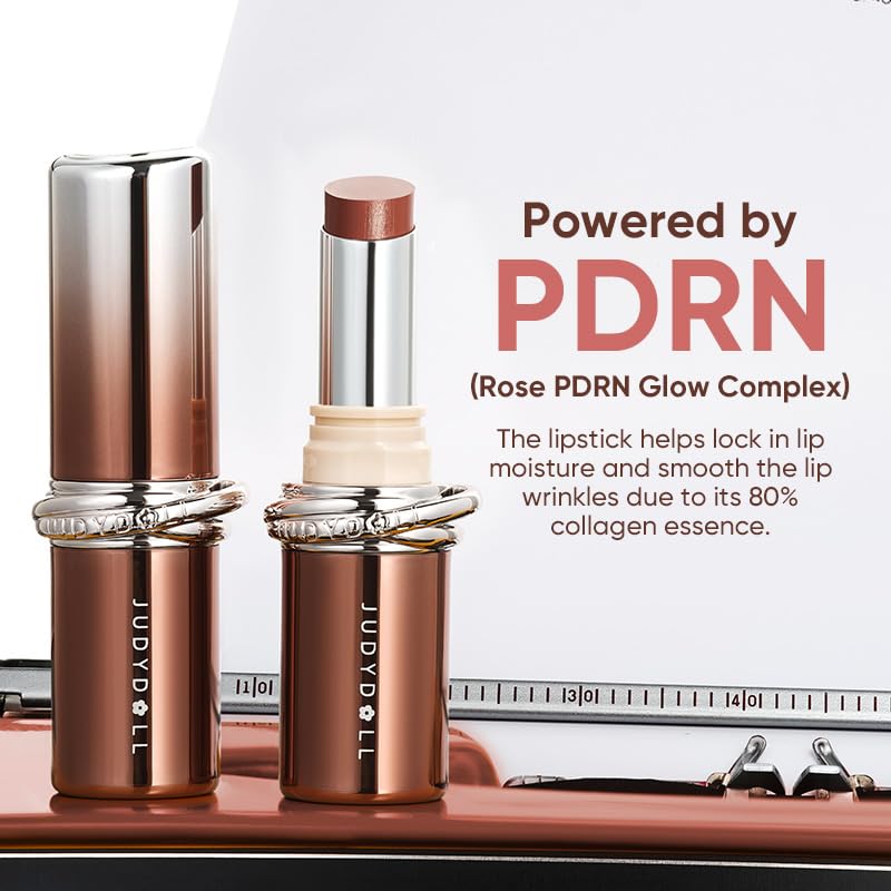 JUDYDOLL PDRN Stay Shine Lipstick long-wear-glow for a refined finish.