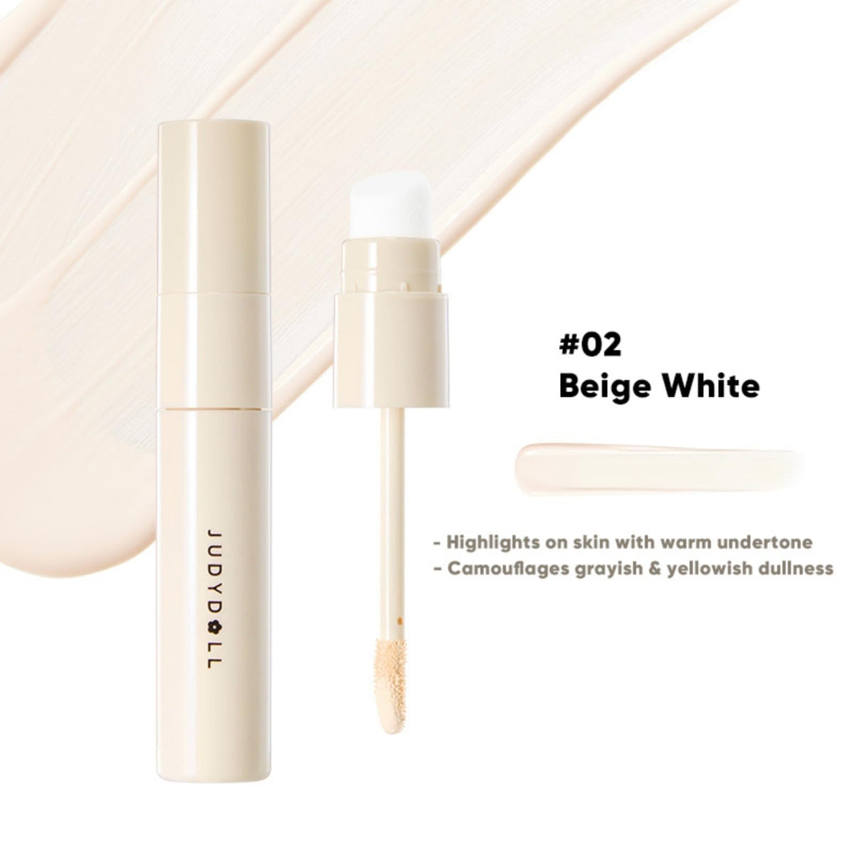 JUDYDOLL pointed precision brush for targeted contour application