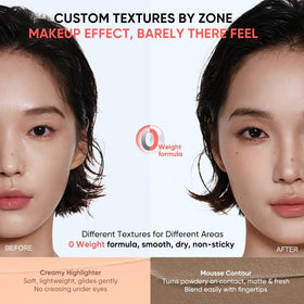 JUDYDOLL Quick-Fix duo swatch showing 18-hour wear